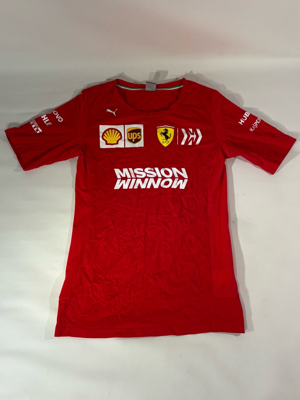 🏁 PUMA SCUDERIA FERRARI MISSION WINNOW RED WOMEN’S SMALL ATHLETIC T-SHIRT 🏁